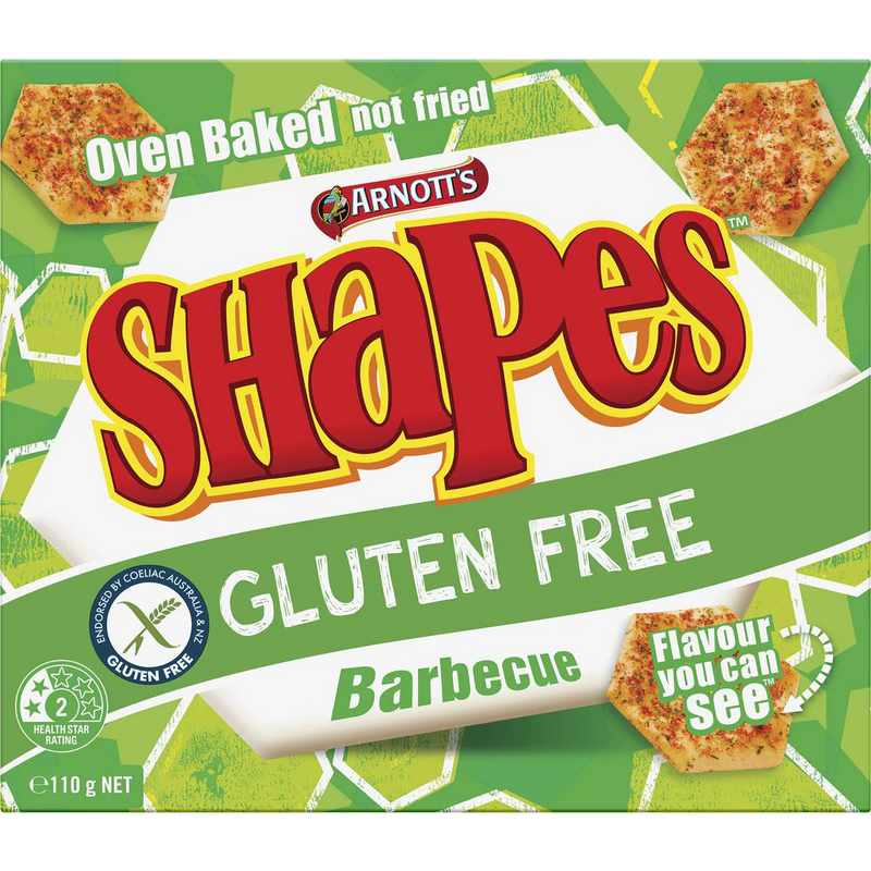 Arnott's Gluten Free Shapes Barbecue 110g