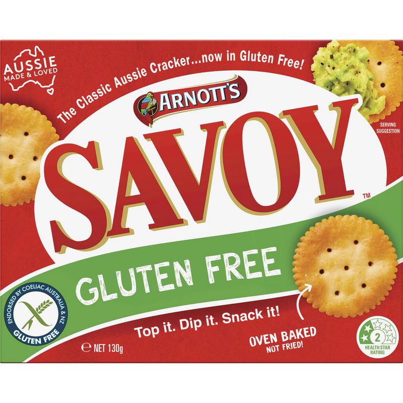 Arnott's Gluten Free Savoy Crackers 130g