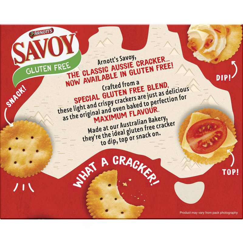 Arnott's Gluten Free Savoy Crackers 130g