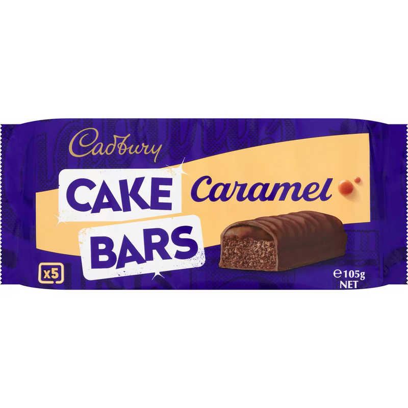 Cadbury Caramel Cake Bars 5 Pack 105g