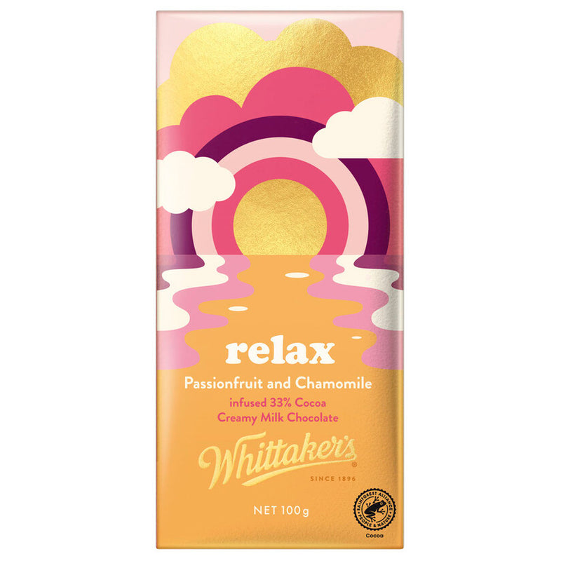 Whittaker's Chocolate Relax Passionfruit Block 100g