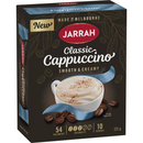 Jarrah Classic Cappuccino Coffee Sachets 10 Pack 125g