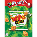 Arnott's Shapes Originals Barbecue 8 Pack Multipack 200g