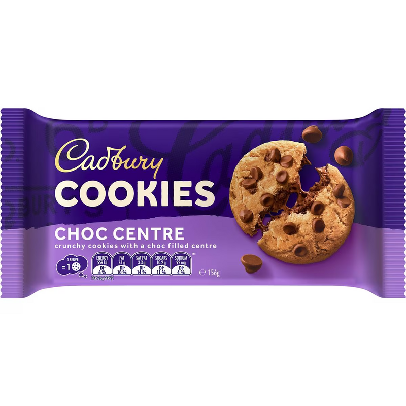 Cadbury Cookie Crunchy Choc Filled 156g