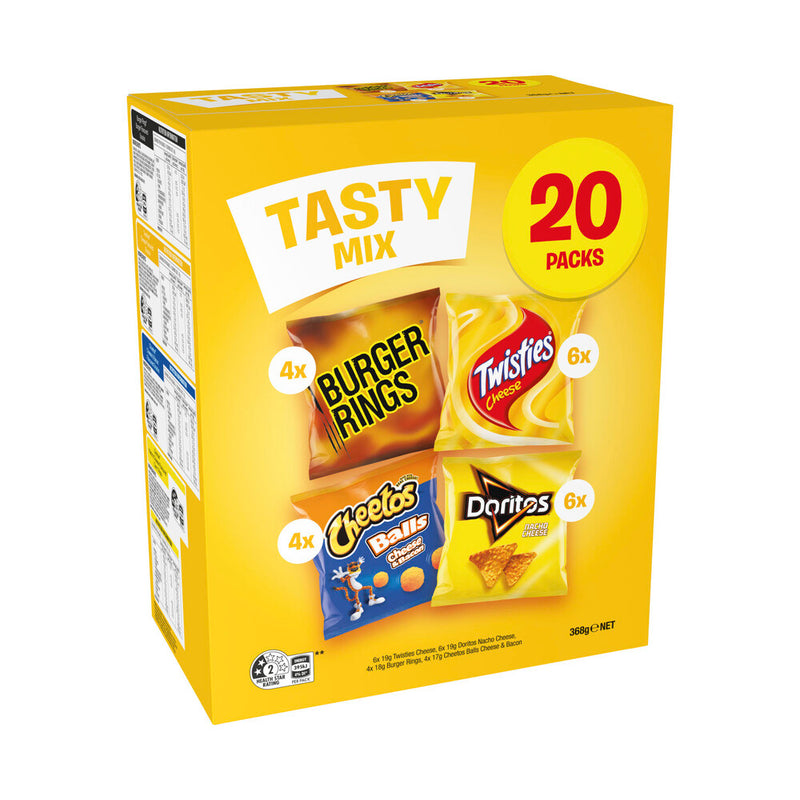 Smith's Tasty Mix Potato Chips Variety 20 Pack 368g