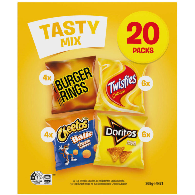 Smith's Tasty Mix Potato Chips Variety 20 Pack 368g
