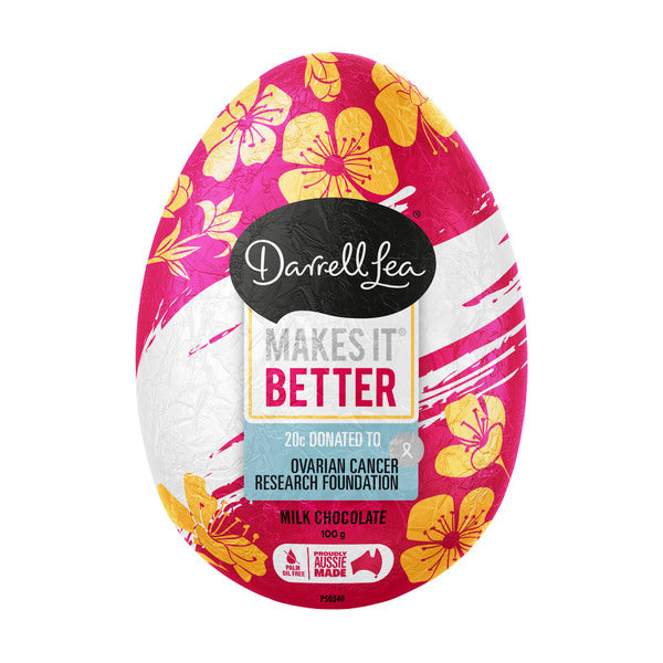 BB 8/24 | Darrell Lea Milk Chocolate OCRF Easter Egg 100g