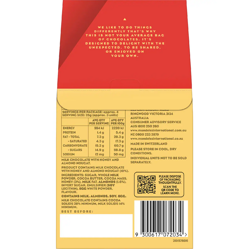 Toblerone Tiny Milk Chocolate Gift Pouch 120g
