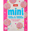 Coles Mini 100s & 1000s Iced Biscuits 200g