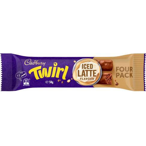 Cabdury Twirl Iced Latte Bar 4 Pack 58g