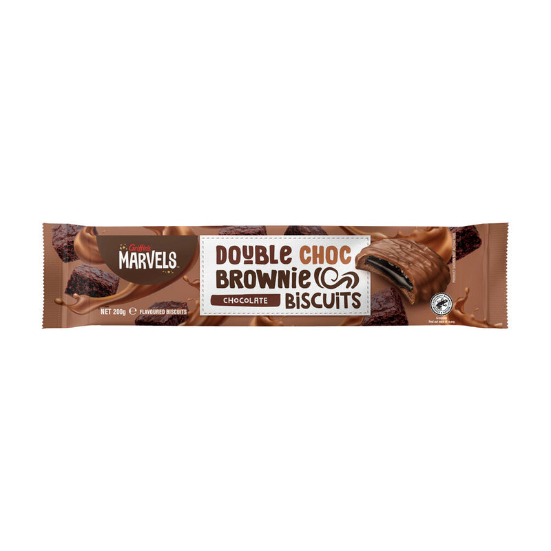 Griffins Marvels Choc Fudge Brownie Chocolate Biscuits 200g