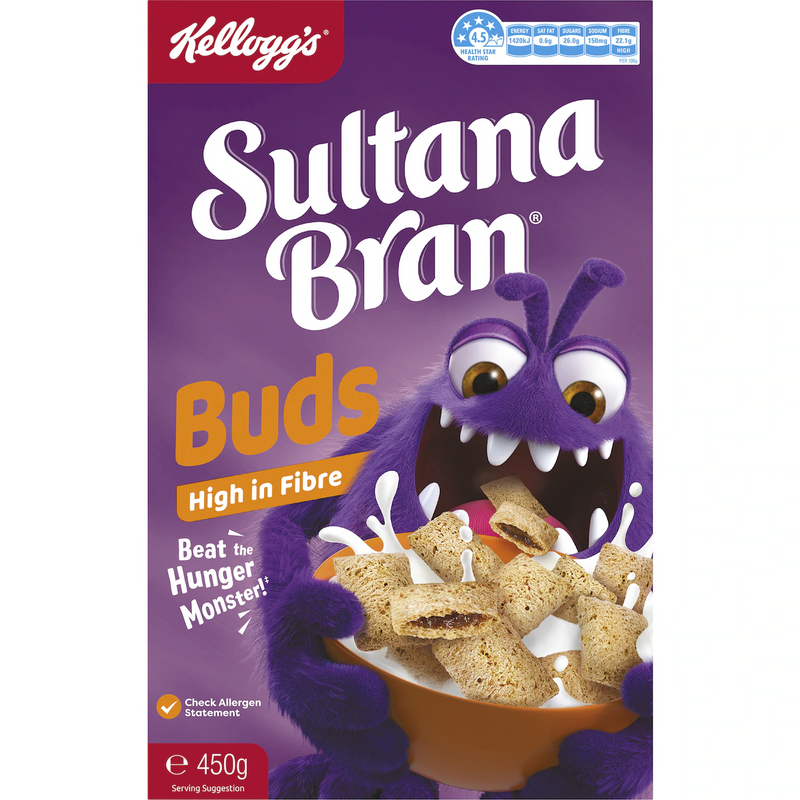 Kellogg's Sultana Bran Buds Fibre Cereal 450g