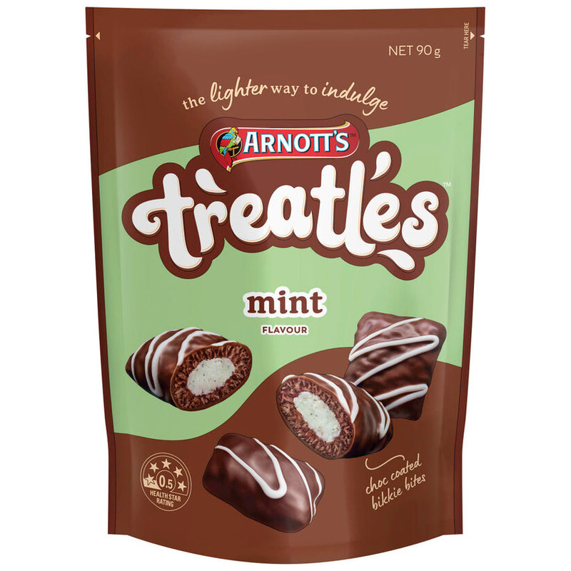 Arnotts Treatles Mint Biscuits 90g