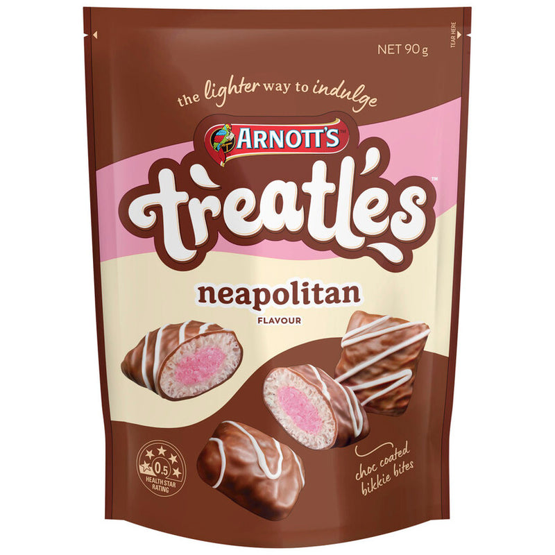 Arnotts Treatles Neopolitan Biscuits 90g