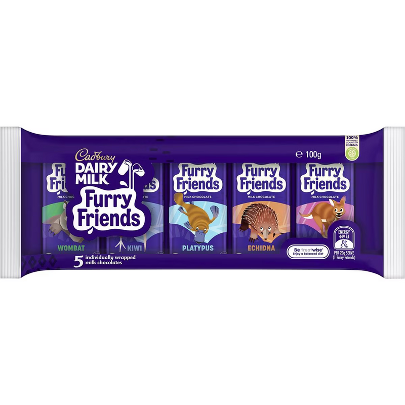Cadbury Dairy Milk Furry Friends Multipack 100g