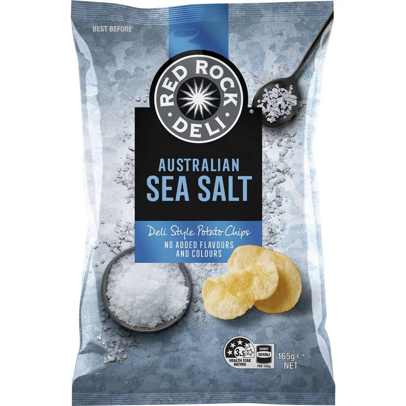 Red Rock Deli Sea Salt Potato Chips 165g