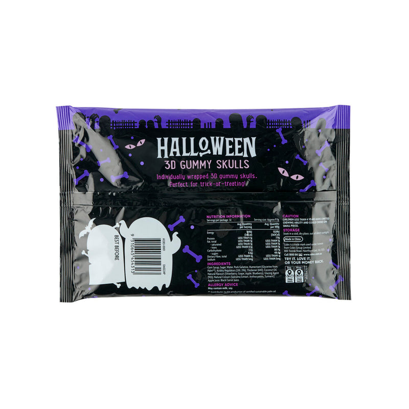 Coles Halloween Popping Candy Lollipops 135g