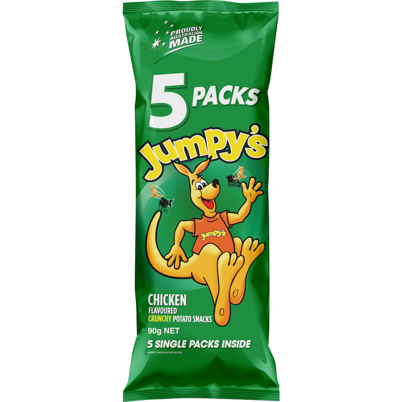 Jumpy's Chicken Crunchy Potato Snacks 5 Packs 90g