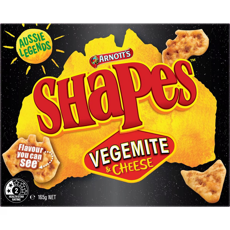 Arnott's Shapes Vegemite & Cheese 160g