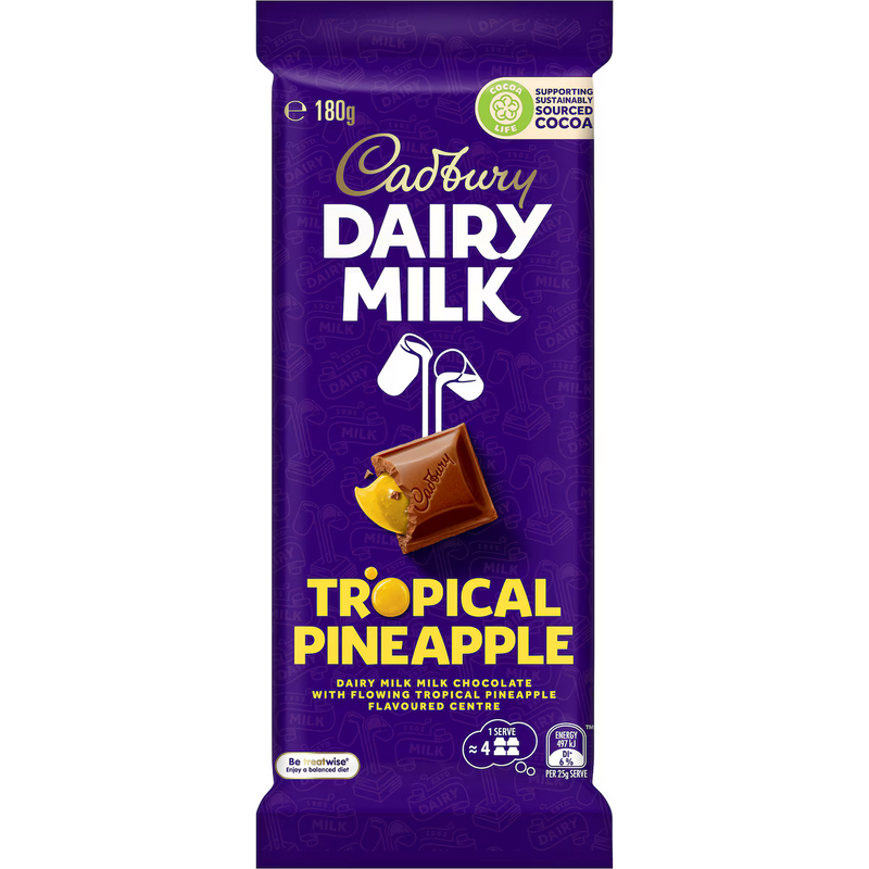 Cadbury Tropical Pineapple Block 180g