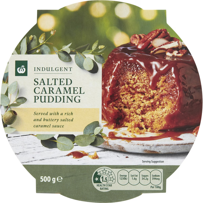 Woolworths Salted Caramel Pudding 500g