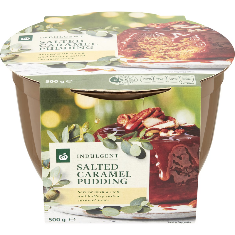 Woolworths Salted Caramel Pudding 500g