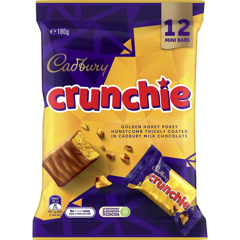 Cadbury Crunchie Sharepack 12 Pack 180g
