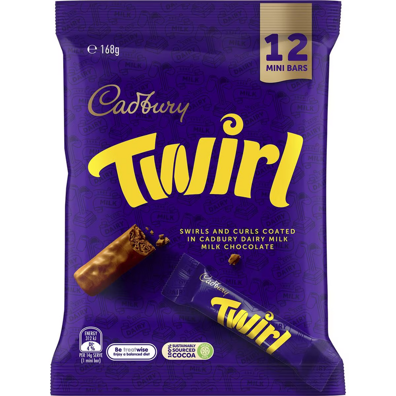 Cadbury Twirl Sharepack 12 Pack 168g