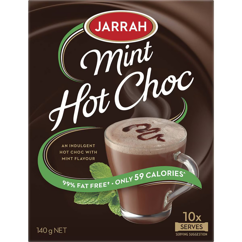 Jarrah Mint Hot Chocolate Sachets 10 Pack 140g