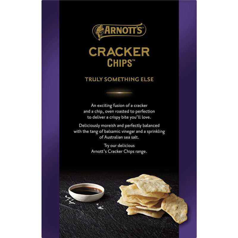 Arnott's Balsamic Vinegar & Sea Salt Cracker Chips 150g