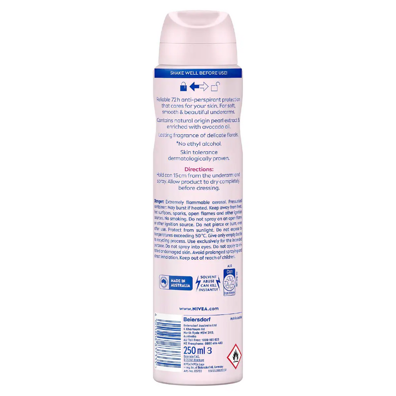 NIVEA Pearl & Beauty Aerosol Antiperspirant Deodorant 250ml