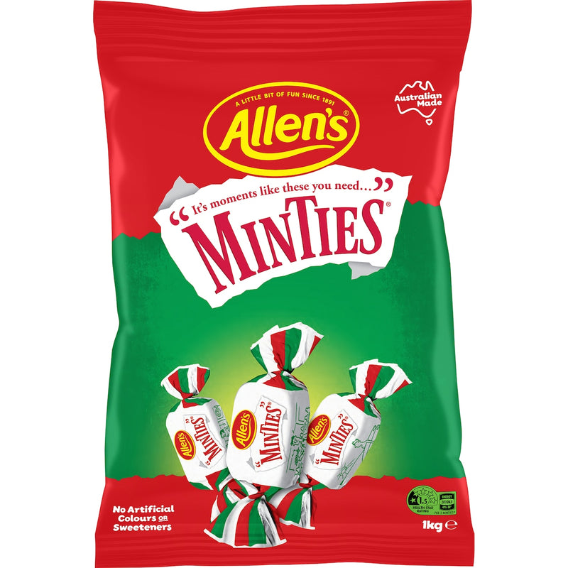 Allen's Minties Chewy Lollies Bulk Bag 1kg
