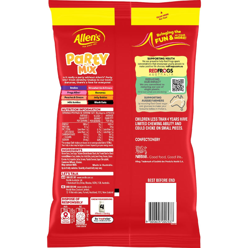 Allen's Party Mix Lollies Bulk Bag 1kg