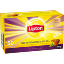 Lipton Black Tea Decaffeinated 50 Pack 100g