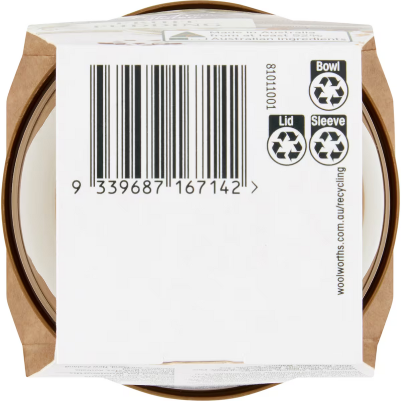 Woolworths Free From Gluten Fruit Pudding 100g