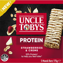 Uncle Tobys Muesli Bars Strawberries & Creme Protein 5 Pack 175g
