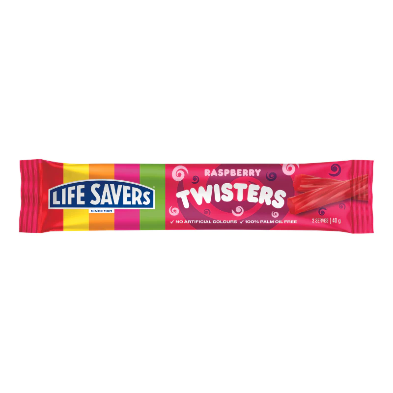 Lifesavers Raspberry Twisters 40g