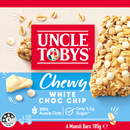 Uncle Tobys Muesli Bar Chewy White Choc Chip 6 Pack 185g