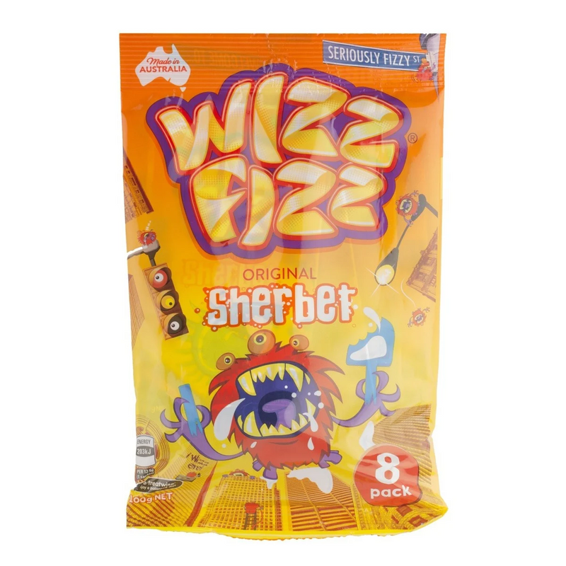 Fyna Wizz Fizz Original Sherbet 8 Pack 100g