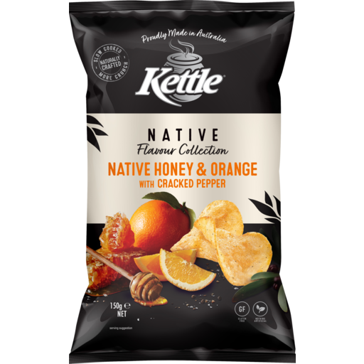 Kettle Native Honey & Orange with Cracked Pepper 150g