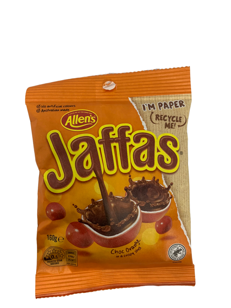 Allen's Jaffas Chocolate Orange Lolly Bag 160g