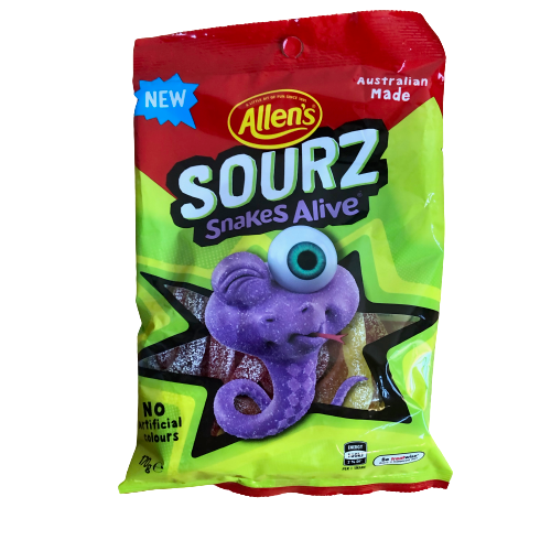 Allen's Sourz Snakes Alive 170g