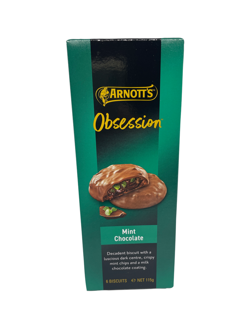 Arnott's Obsession Mint Chocolate Biscuit 115g