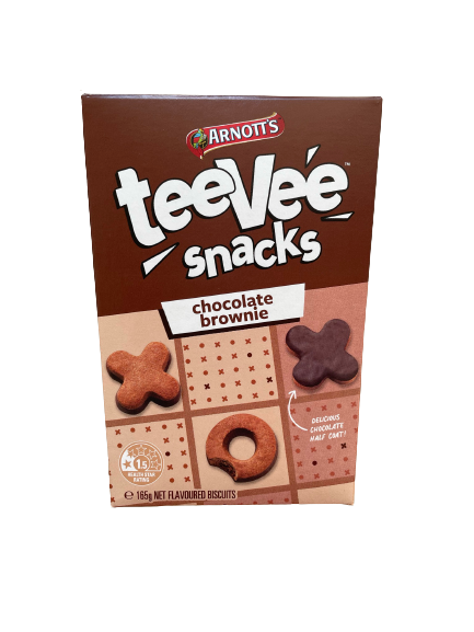 Arnott's TeeVee X & O Chocolate Brownie 165g