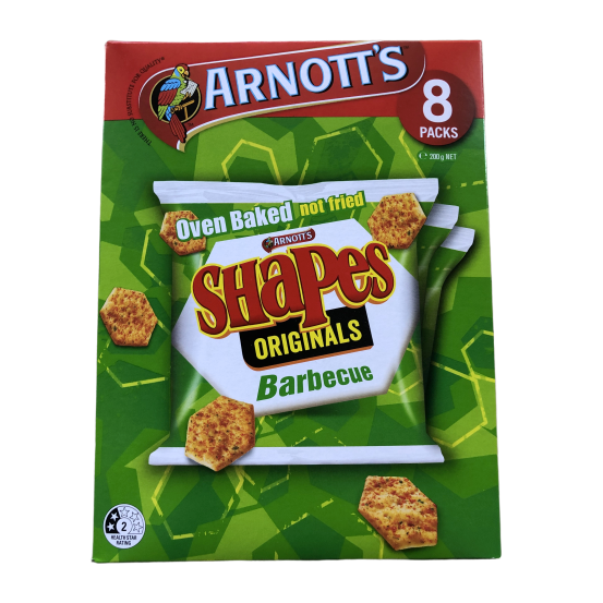 Arnott's Shapes x 8 mini packs - 200g (4 flavour options)