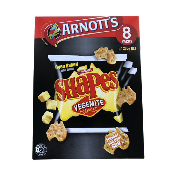 Arnott's Shapes x 8 mini packs - 200g (4 flavour options)