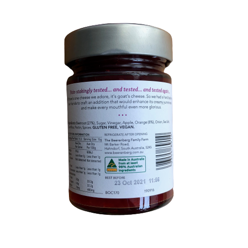 Beerenberg Beetroot & Orange for Cheese - 170g