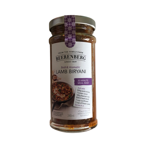Beerenberg Lamb Biryani - 30 minute meal base 240ml