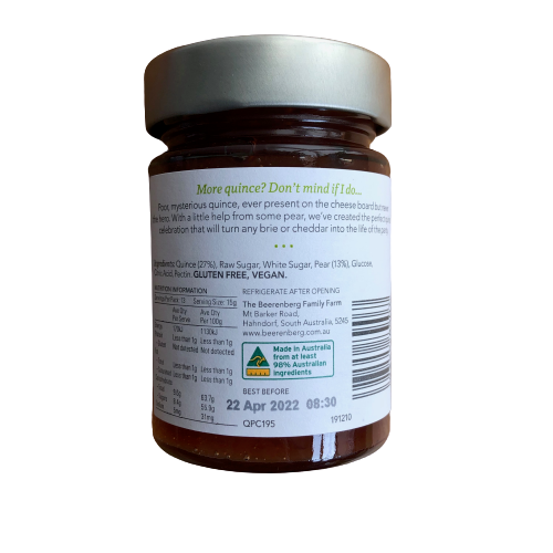 Beerenberg Quince & Pear for Cheese 195g