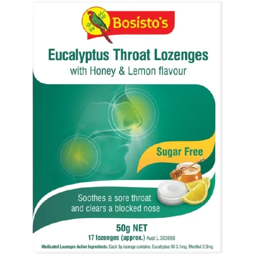 Bosisto's Eucalyptus Throat Lozenges 50g
